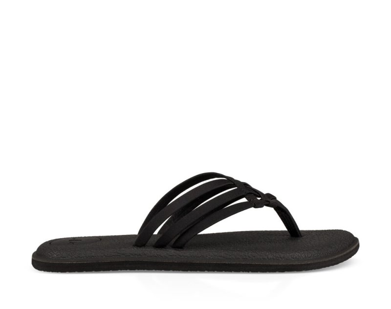 Tong Sanuk Yoga Salty Femme - Noir SRQHML104